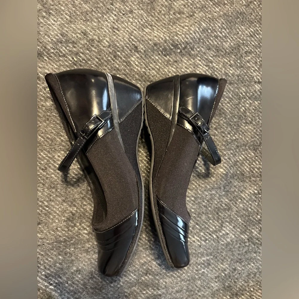 Aetrex Mary Janes Women’s Black Leather Casual Comfort Shoes Size 9